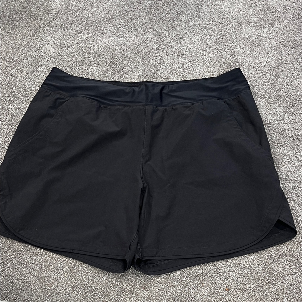 Lands' End Women's Black Athletic Shorts